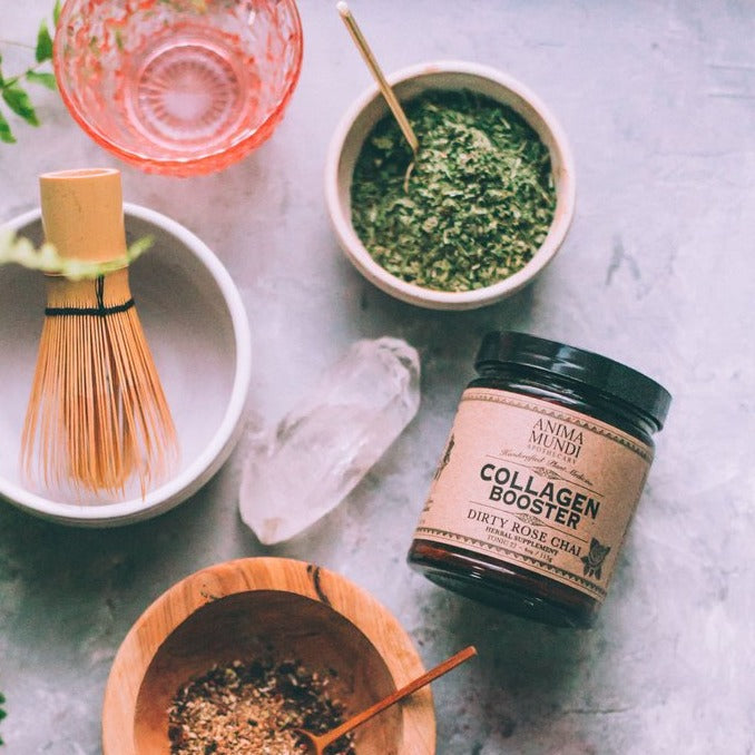 Pflanzenbasiertes Kollagen-Booster-Pulver _ Dirty Rose Chai
