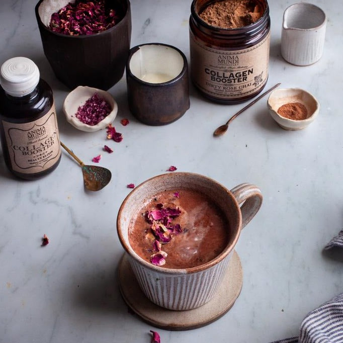 Pflanzenbasiertes Kollagen-Booster-Pulver _ Dirty Rose Chai