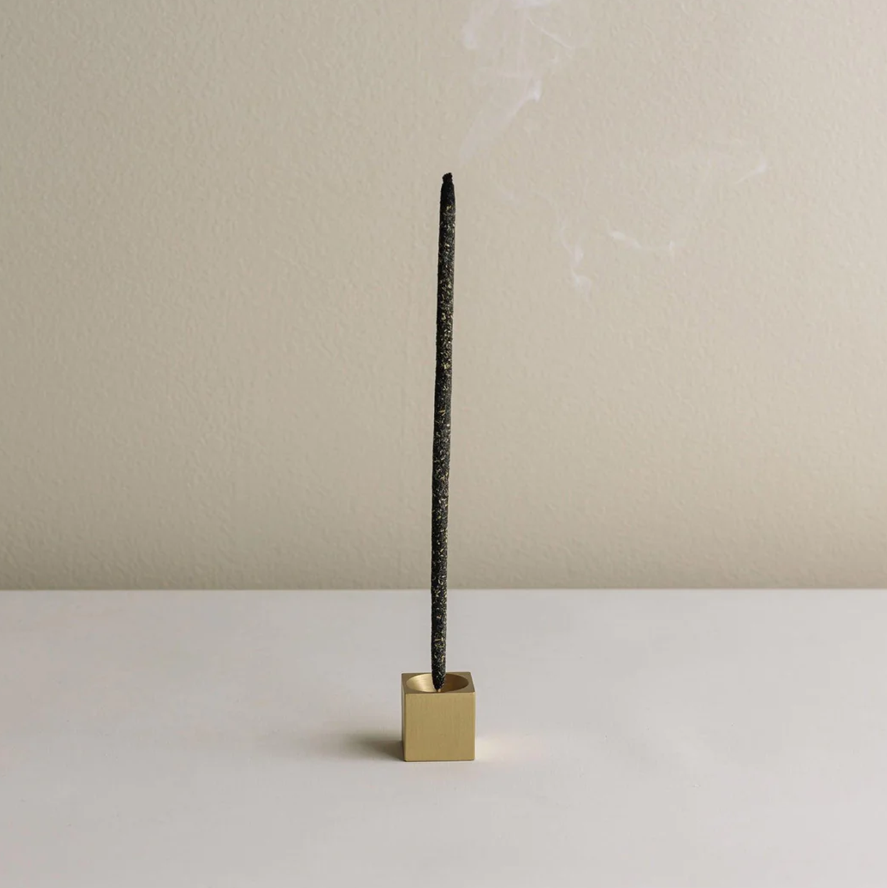 Cubic Brass Incense Holder