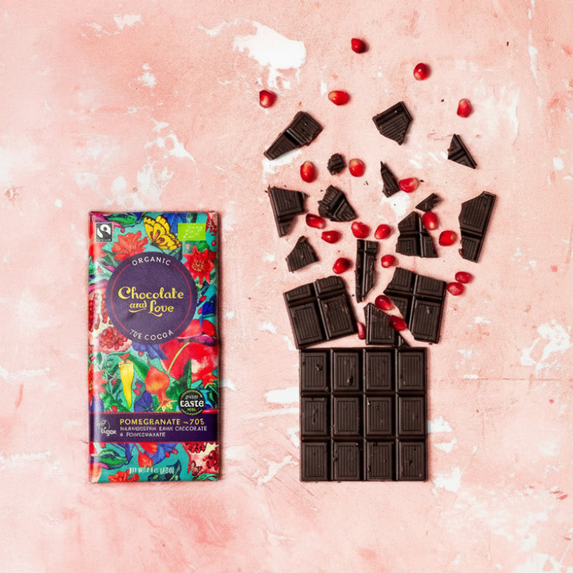 70% Organic Dark Chocolate With Pomegranate