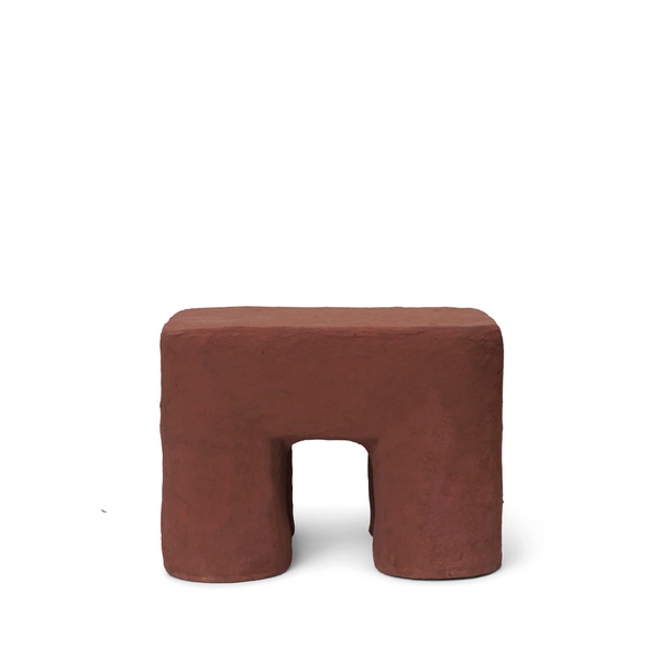 Podo Stool Red Brown