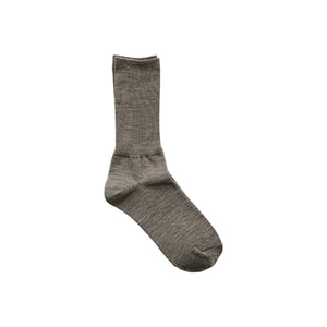 Gerippte Socken aus Merinowolle _ Haferflocken