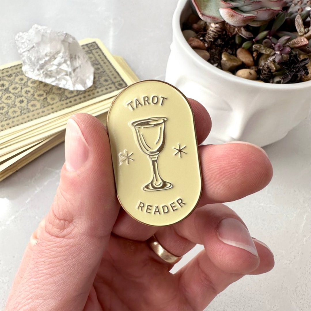 Tarot Reader Chalice Enamel Pin