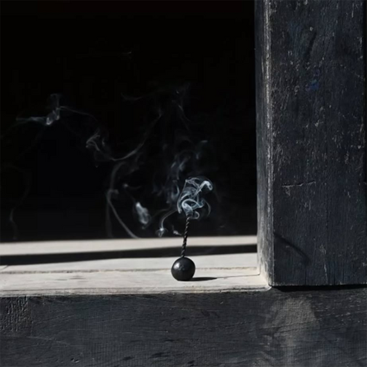 Black Ball Incense Holder