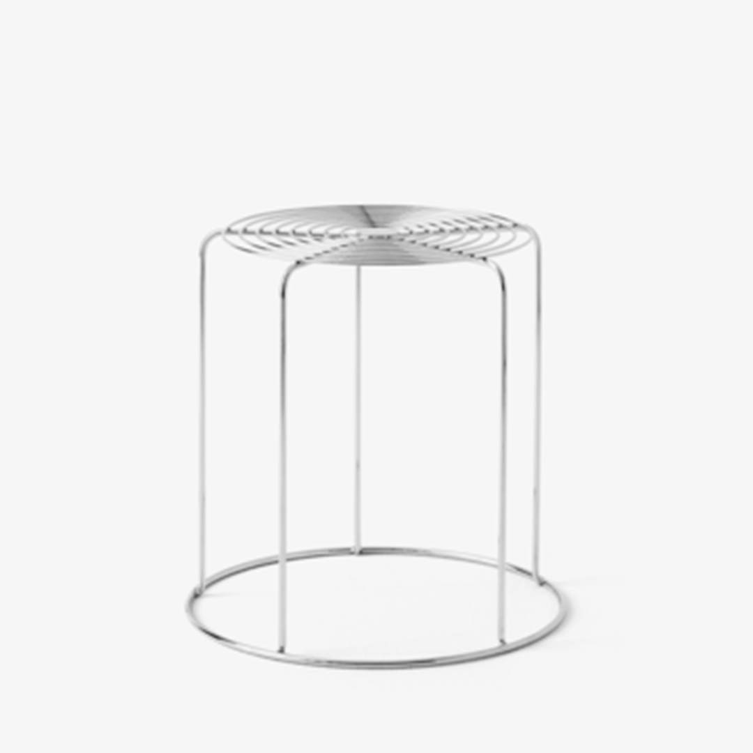 Wire Stool with Seat Pad