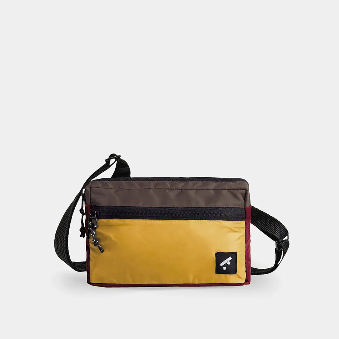 Recycled Crossbody Bag . Honey