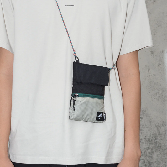 Recycled Phone Bag . Black