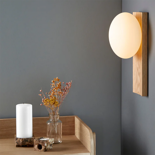 Dew Table/Wall Lamp _ Oak