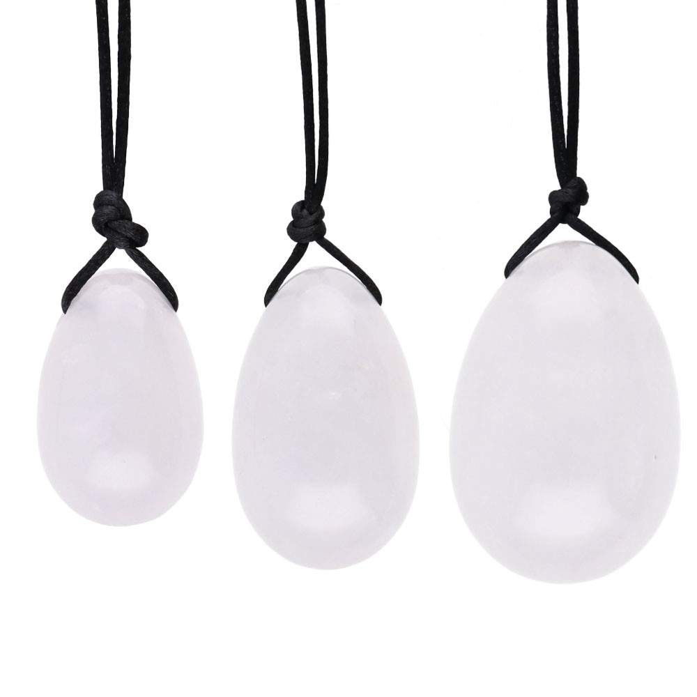 Yoni Egg Set _ White Quartz