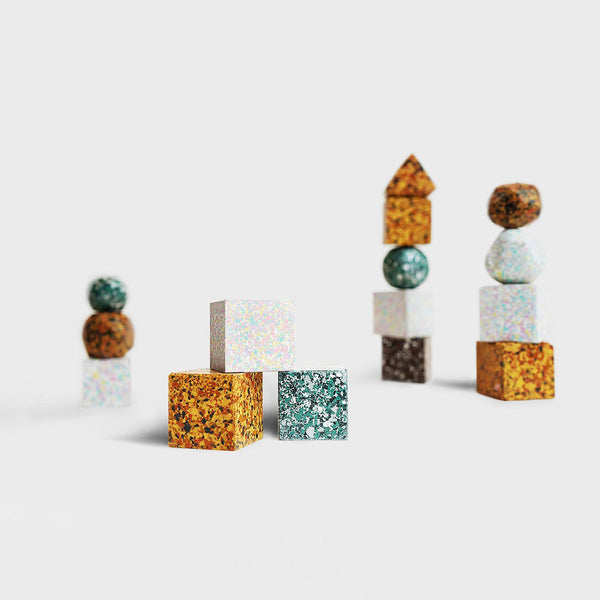 Colorgem Box of 3 _ Lapis, Granite & Pearl