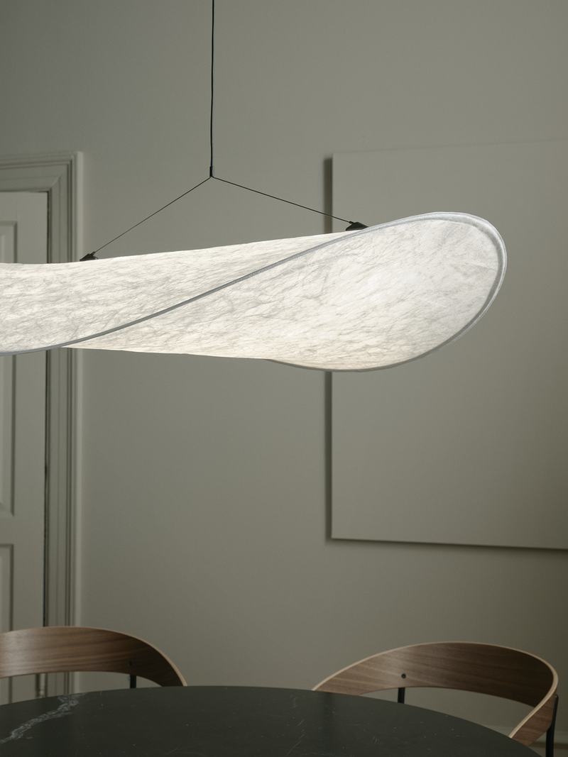 Tense Pendent Lamp _ White Tyvek