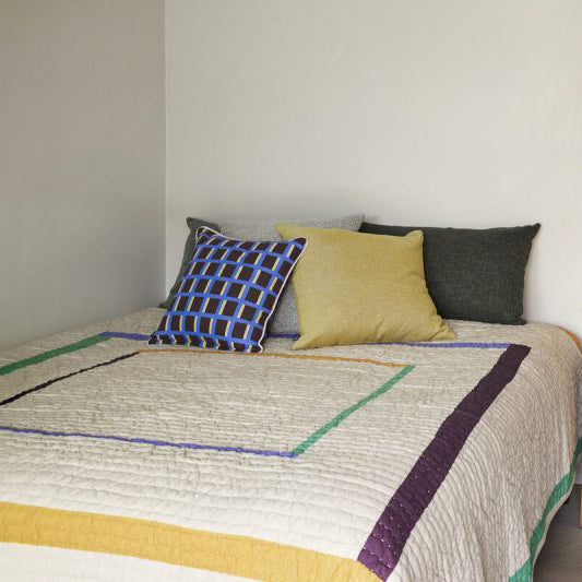 Twist Bedspread Square _ Sand