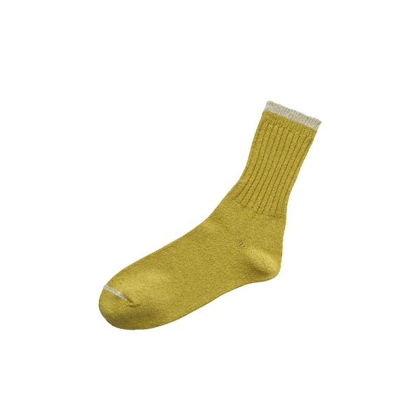 Silk Cotton Socks _ Beer Yellow