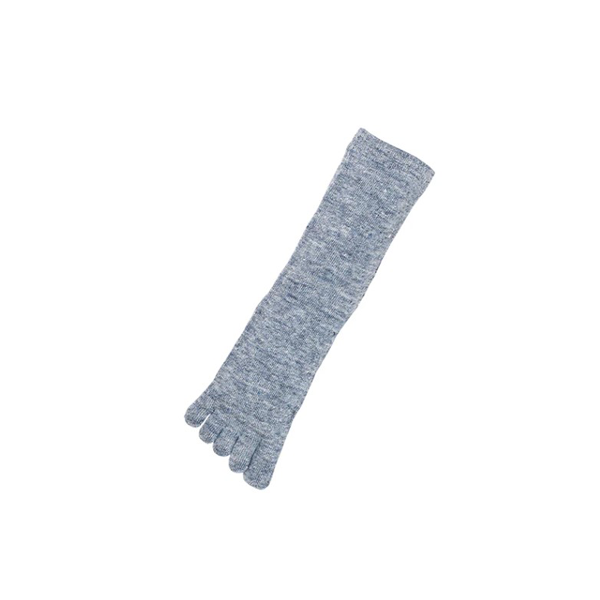 Leinen-Fünf-Finger-Socken _ Blau