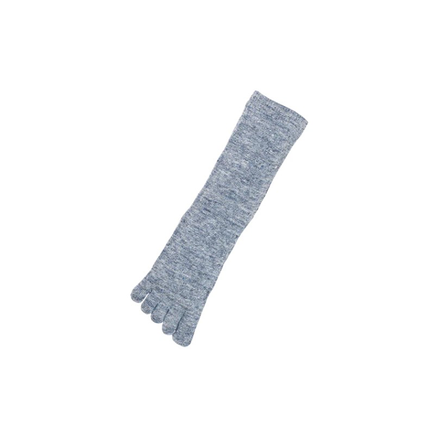 Linen Five Finger Socks _ Blue