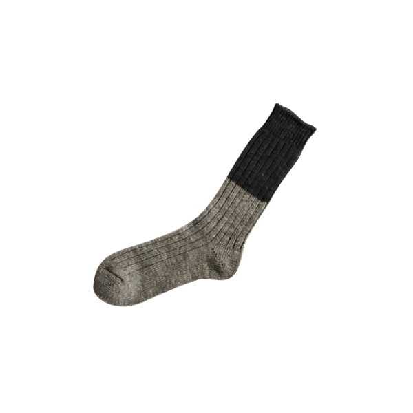Socken aus Wolle und Baumwolle – Anthrazit