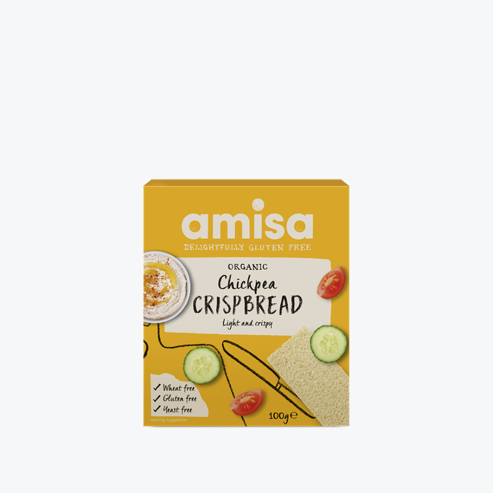 Amisa Bio- und glutenfreies Knäckebrot – Kichererbse 