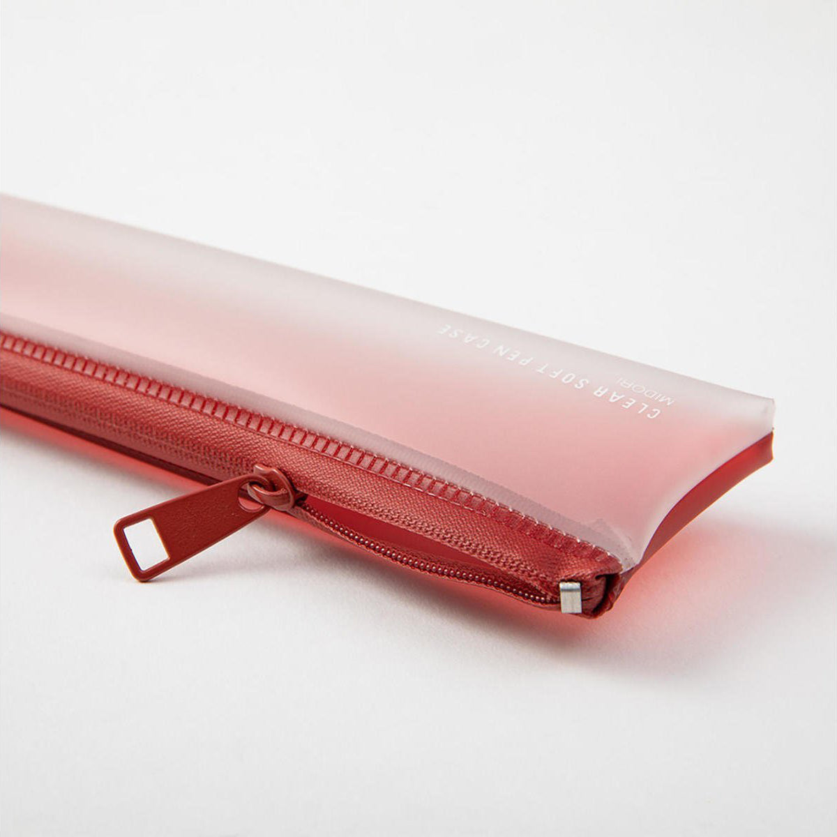 Clear Soft Pen Case _ Red