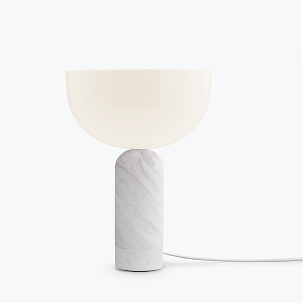 Kizu Table Lamp _ White Marble, Small