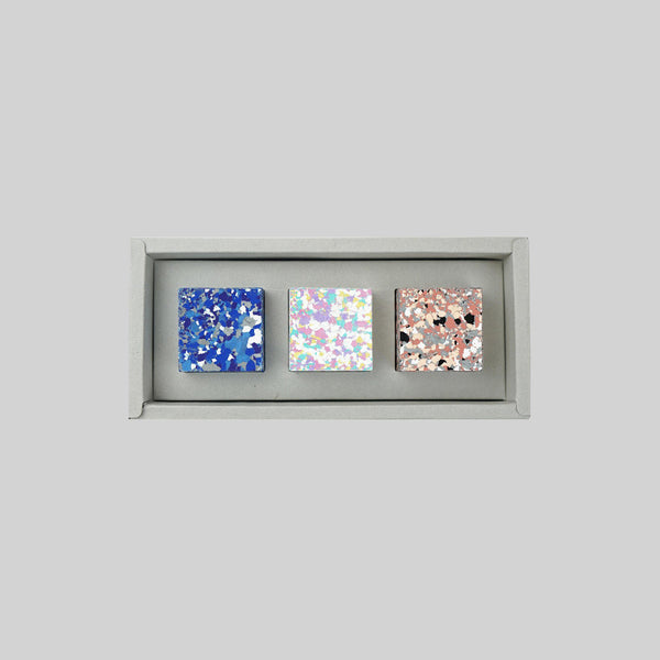 Colorgem Box of 3 _ Lapis, Granite & Pearl