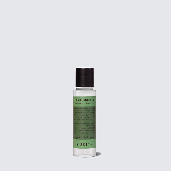 Hand Sanitiser 60ml _  Lemongrass, Basil, Patchouli