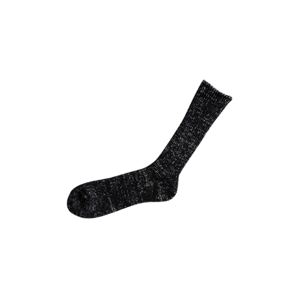 Hemp Cotton Ribbed Socks _ Midnight