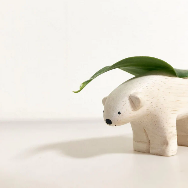 Pole Pole _ Wooden Polar Bear