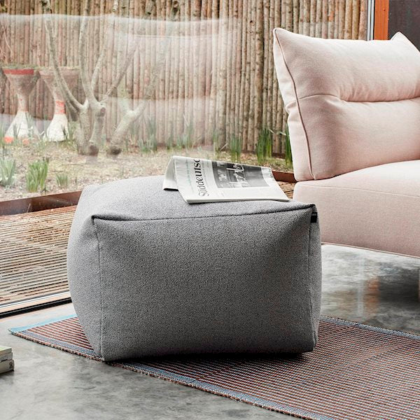 Pouf-Planar _ Sand or Grey Sprinkle