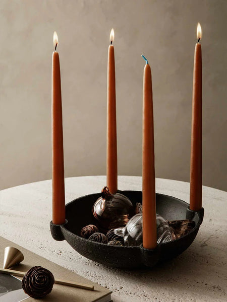 Set of 2 Dipped Candles _ Rust, Blush or Brown